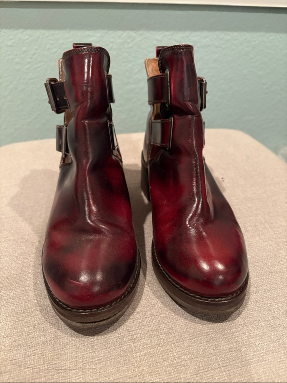 Topshop Adonis Oxblood Boots - Picture 2 of 7